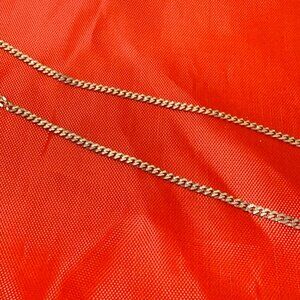 18" Rose Gold Over 925 Sterling Silver Flat Cuban Chain – 2.1mm